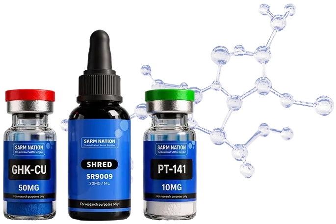 SARM Nation research compound bottles