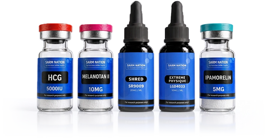 SARM Nation product vials lineup